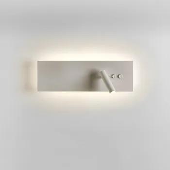 Dubulto Slēdzi, Melna Balta Sienas Lampas Horizontāli, Vertikāli uzstādītas LED Sienas Apgaismojuma Lampas Guļamistabas luces led decoracion Piliens kuģis