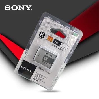 1pc/daudz Oriģinālu Sony NP-BK1 NP BK1 Fotokameras Akumulatoru DSC W190 S750 S780 S950 S980 W370 W180 DSC-W190 S750 DSC-S780 + Lādētājs