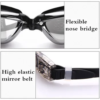 Sieviešu, Vīriešu Peldēšanas Brilles Anti-Miglas UV HD Natacion Hombre Silikona Sēdeklis Briļļu Niršanas Brilles, Baseins