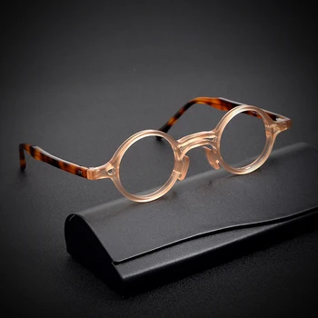Vintage Maza Kaste Acetāts Brilles Rāmis Vīriešu Kārtas Luksusa Zīmolu Recepšu Tuvredzība, Optiskās Brilles Rāmis 