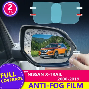 Priekš Nissan X-Trail T31 T32 2008-2019 2016 2017 2018 Pilnībā Segtu Atpakaļskata Spoguļi Plēves Anti-Miglas Auto Spoguļa Uzlīmes, Auto Piederumi