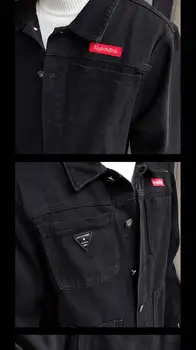 Jaunajā 2020. gada rudens modes maskēties džinsa jaka vīriešiem plus lieluma militārās armijas vīriešu jaka, džinsi vīriešu jaka