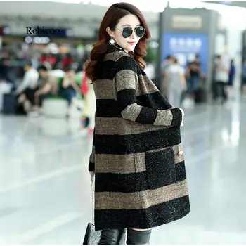 Sieviešu jaunais vilnis liela izmēra zaudēt korejiešu versija savvaļas Sieviešu džemperis jaka sieviešu jaka garš džemperis