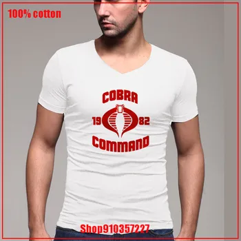 Cobra kai komandu V-veida kakla T Ērti Visiem Kokvilnas t-veida hombre camiseta Vasaras Topi mājīgu un Elpojošs