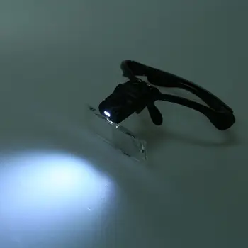 Lupa brilles 2 Led 1 X 1.5 X 2 X 2.5 X 3.5 X juvelieris pulksteņi DIY