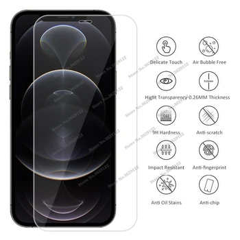 4gab Rūdīts Stikls iPhone 12 Pro Max 12 Pilnu Vāciņu Screen Protector For iPhone 12 Mini 12Pro Max 12 6,7-Aizsardzības Stiklu