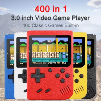 Krāsa 3 Collu LCD Retro Portatīvie Mini Rokas Video Spēļu Konsoles 8-Bit Iebūvēts 400 Spēles Bērniem, Krāsu Spēle Atskaņotājs