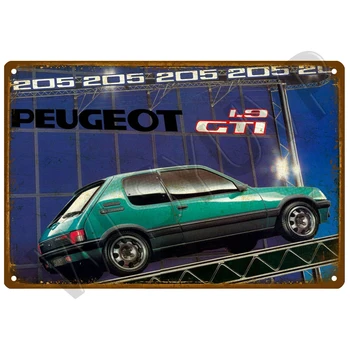 Peugeot Auto Piederumi Retro Metāla Zīmju Skārda Zīme Plāksne, Metāla, Sienu Dekors Vintage Dekoru Plakātu Plāksnes Alu Cilvēks Noplucis Šiks