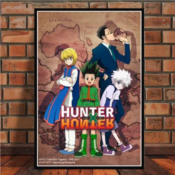 Plakātu Un Izdrukas Hunter x Hunter Classic Japāņu Anime Kids Dāvanu-Kanvas Glezna Mākslas Sienas, Attēlus, Mājas Dekoru quadro cuadros