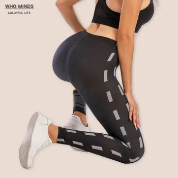 Melns Seksīgu Augsta Vidukļa Legging Anticelulīta Elastību Push Up Fitnesa Sporta Zeķes Sieviešu Bikses Kaudzē, Stulpiņi Slim Legins