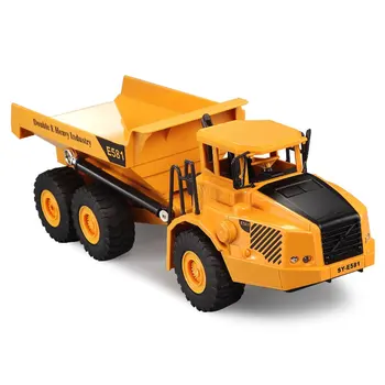 RC Dump Truck Modelis 2.4 Ghz pulti Pašizgāzēju Rotaļlietas RC Projektēšana Automašīnām Transportlīdzekļiem Paceļot Grozs par Ziemassvētku Dāvanu E581-003