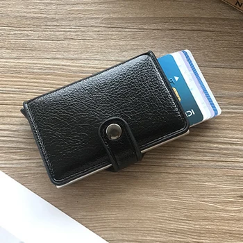 Form 2019 Modes Vīriešu Biznesa Kredītkartes Īpašnieks Seifs Unisex Metāla Pretbloķēšanas RFID Kartes Gadījumā, Alumīnija Ceļojumu Somā Kaste