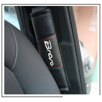 Par Fiat Bravo 2gab Oglekļa Šķiedras Ādas Automašīnas drošības Jostu Pārsegs Auto Sēdeklis, drošības Jostas Plecu Spilventiņu, Auto Dizains, Auto Piederumi