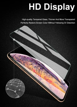 5gab Ekrāna Aizsargs, Rūdīts Stikls iPhone 12 MINI 11 Pro X XS Max XR Aizsardzības Stiklu iPhone 7 8 6 6s Plus 5S SE 2020