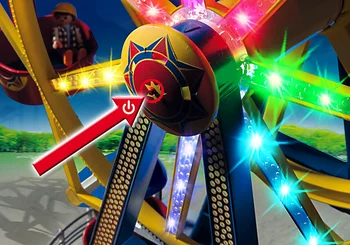 PLAYMOBIL®5552 Panorāmas rats ar krāsainām gaismas, oriģināla, ar klikšķiem, dāvanu, bērns, meitene, rotaļlietas