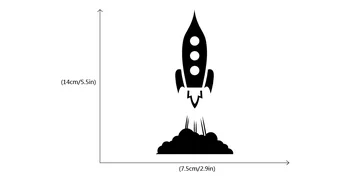 Karikatūra Raķešu Radošo Raķešu Kosmosa Gaismas Slēdzi Uzlīme Gudrs Skaistumu Mājas Dekoru Vinila Mākslas Dizainu, Plakātu, Sienas Uzlīmes W682