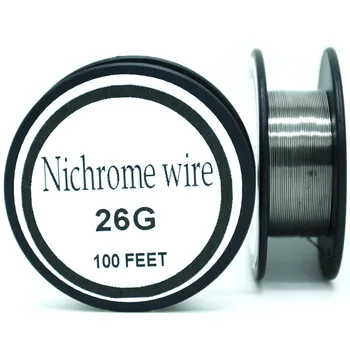 1GB/30meters Nichrome stieples Diametrs Stieples 26 Platums 60 sērija 100 PĒDU (0,4 mm)(1.13 oz) Pretestības Rezistors AWG Apkures vadu