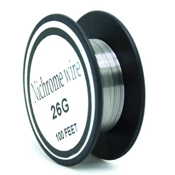 1GB/30meters Nichrome stieples Diametrs Stieples 26 Platums 60 sērija 100 PĒDU (0,4 mm)(1.13 oz) Pretestības Rezistors AWG Apkures vadu