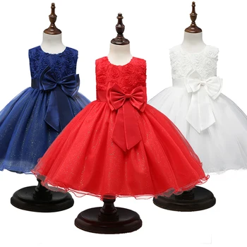 Princese Kleita Meitenes Ziedu Bumbu Kleita Kāzu svinības, Bērnu Meitene Drēbes Bērniem jaungada Kleitas Meitenēm Ziemassvētku tērpi 0-12yrs