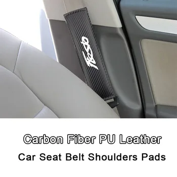 2gab Automašīnas drošības Jostas Vāks Ford Fiesta PU Ādas Auto Vadītāja Drošības Jostu Transportlīdzekļa Polsterējums Aptver High-end Auto Piederumi