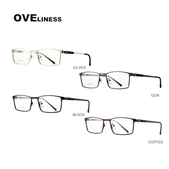 Modes vīriešu rāmji, brilles Optiskās Brilles Rāmis Vīriešiem 2020. Gadam Tuvredzība Recepšu brilles full Metal brilles Briļļu