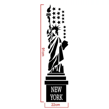 Brīvības statuja - ASV Tēvijas Sienas un Atraitne Vinila Decal Uzlīmes