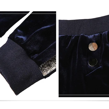 YICIYA Black treniņtērpi sievietēm Samta 2 gabals, kas apģērbs co-ord set plus lieluma lielu 5xl 2020. gada pavasarī ziemas top apģērbs bikses