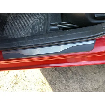 Priekš Mazda 6 3 CX-5 2016 2017 2018 2019 Durvju Apmaļu Pretnodiluma Plāksnes Apdari Nerūsējošā Tērauda Kick Pedāli Aizsargs, Auto Piederumi
