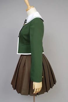 Danganronpa Fujisaki Chihiro Cosplay kostīmi Skolā Vienotu Mētelis, Krekls, Kleita, Apģērbs Anime Danganronpa Halloween Tērpi, Kurpes
