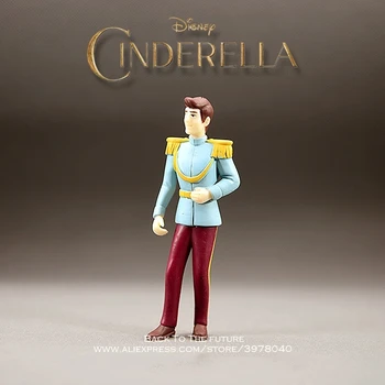 Disney Cinderella Story Princis Karikatūra 11cm mini lelle Rīcības Attēls, Anime Mini Kolekcija Statuetes Rotaļlieta modelis bērniem dāvanu