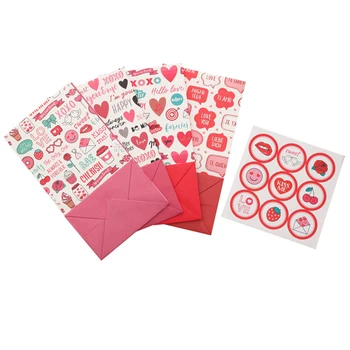 12pcs Mīlestību Sirdī Kraft Papīra Iepakojuma Maisiņi, Kāzu dekorēšana, papīra somas konfektes iesaiņojuma kastes somas Valentīna Diena dāvanu maisu Zīmogs