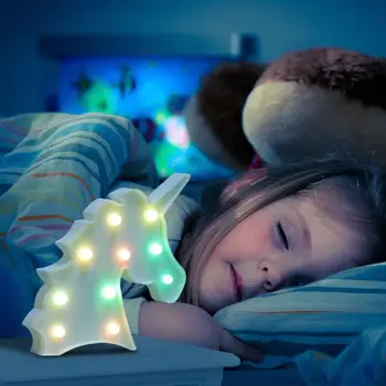 Unicornio Led Nakts Apgaismojums Unicorn Puse 3D LED Galda Lampa Jaunums Dzīvnieku Telts Parakstīt Vēstuli Lampas Luminaria Bērnu Bērniem, Rotaļlietas, Dāvanu