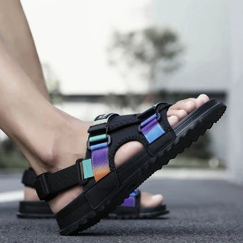 Vīriešu Sandales Vasaras Kurpes Sandales Gadījuma Āra Elpojoši Komforta kvīts par Plus Lieluma Atklātā Kurpes Sandalias Hombre dizainers sandales