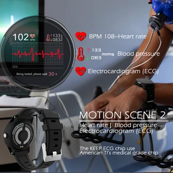 Ziemeļu Malu Smart Watch Cilvēks asinsspiediens IP67 Waterproof Smartwatch 2020. Gadam Fitnesa Tracker Aproce Sirds ritma Monitors EKG PPG