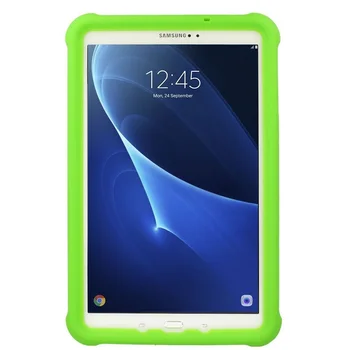 Cilnes A6 10.1 Collu Izturīgs Silikona Tablete uz Lietu Par Samsung Galaxy Tab 10.1 SM-T580 T585 Triecienizturīgs Mīksto Bērniem Draudzīgs Gadījumā