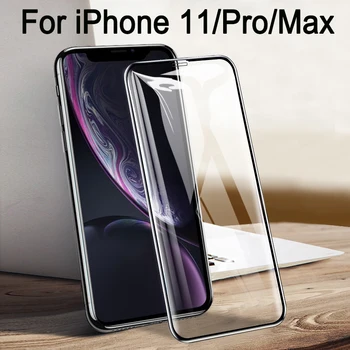 5gab 11pro Max Aizsardzības Stiklu iphone 11 Pro Max Ekrāna Aizsargs, lai i11 11pro max balta Plēve Rūdīts Stikls 9D melns