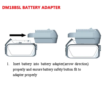 DM18BSL Par Milwakee 18V, M18 un Dewalt 20V Li-ion Akumulators, ko Izmanto, lai Par Bosch 18V akumulators akumulatora Instruments Pārveidotāja Adapteris