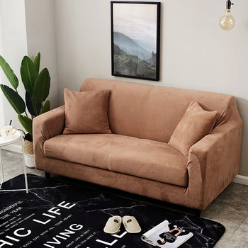 1pc Plīša Sabiezēt Universālā Sofa Cover All-inclusive Elastīgs Frekvencēs Dīvāna Pārsegs Anti-dirty Dīvānu Pārvalki Dzīvojamā Istaba