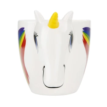 Jaunas Multfilmas Unicorn Krūze Keramikas Krāsu Maiņa Kausa Sākotnējā 3D Jutīgs pret Karstumu, Burvju Kafijas Krūzes Unicorn Krāsas Tases
