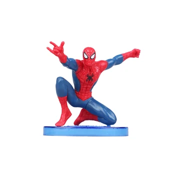 7pcs/set Zirnekļa Cilvēks Avengers Super Varonis Attēls Zirnekļcilvēka Ainavu Lelle PVC Darbības Rādītāji Kolekcionējamus Modelis Rotaļlietas Bērniem Dāvanas