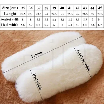 Unisex siltuma siltas Vilnas biezas zolītes apaviem ziemā Sniega Zābaki pad imitācija Dabas silts vilnas zolītes Apsildāmi ielikt spilvenu