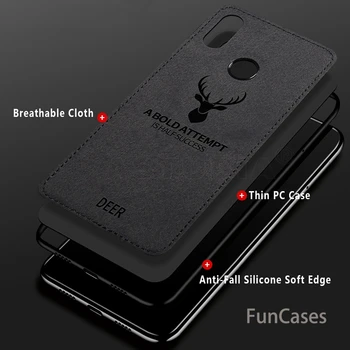 Phone Gadījumā Redmi 7. Piezīme Gadījumā, Auduma, Briežu Vāks Xiomi Xiaomi Redmi Piezīme 5 6 Pro Gadījumā Coque Vāks Redmi 6. Piezīme Pro Capa