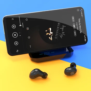 Taisnība Bezvadu TWS earbuds hands free In ear Austiņas Hi-Fi Skaņas austiņas Bluetooth 5.0 spēļu austiņas, Bezvadu Bluetooth Auss