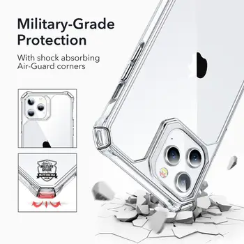 EAR Case for iPhone 12 Mini Skaidrs, Cietā Lietā Gaisa Bruņas Luksusa Pilna Pārredzamu Aizsardzības Aizmugurējo Vāciņu priekš iPhone 12 Pro Max 2020