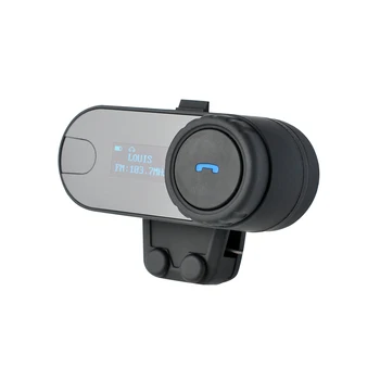 2GAB FreedConn TCOM-SC Bluetooth Austiņas Motocikla Ķivere Domofons Handfree iekšējo telefonu Skaļruņi Intercom Sistēma ar LCD FM