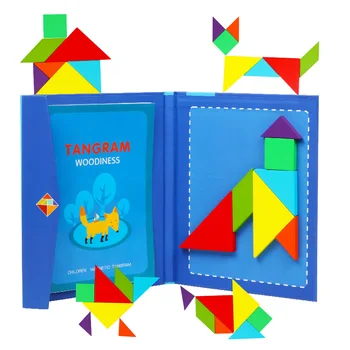 Bērnu Magnētiskā Puzle, Grāmatu, Koka Rotaļlietas, Figūras, Valdes Bērni Agri Izglītības Rotaļlietas Puzzle Radošo Magnētisko Jigsaw Dāvanu