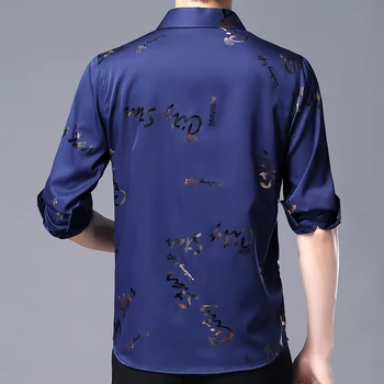 2020 Garām Piedurknēm Vīriešu Sociālo Krekls Vasaras Streetwear Gadījuma Vēstuli Krekli Kabatas Kleita Mens Slim Regulāri Fit Apģērbu Modes 01