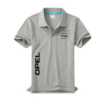 Jaunā Opel logo Vīriešu Polo Krekls Augstas Kvalitātes Vīriešu Kokvilnas ar Īsām Piedurknēm krekls Zīmoli svīteri