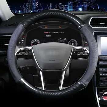 MIDOON Ādas automašīnas stūres rata pīt par Hyundai Avante i30 2012. - 2016. gadam Pasūtījuma izgatavotu Stūres vāciņu