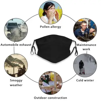 Sejas Maska emma stone kolāža Anti ar Putekļu filtrs, kas paredzēts vīriešiem, sievietēm, bērniem, meitene, zēns, tīņi, Mazgājami melnās maskas